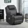 Homcom Relaxsessel Kunstleder 0 x 0 x 0 cm Dunkelgrau elektrisch mit Massagefunktion