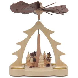 dieter legler gmbh & co. kg Legler Tisch-, Teelicht-, Holz- Pyramide Schwibbogenhändler 15x19x24 cm