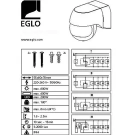 EGLO Detect me 1 Schwarz,
