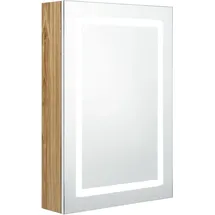 vidaXL LED-Spiegelschrank 50 cm weiß