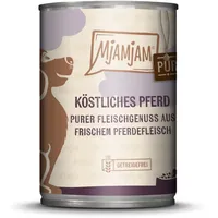 MjAMjAM purer Fleischgenuss 400g Dose Hundenassfutter 6 x 400 g - köstliches Pferd pur