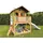 Axi Marc Spielhaus Braun - Grün mit Weißer Rutsche 212 x 432 x 293 cm