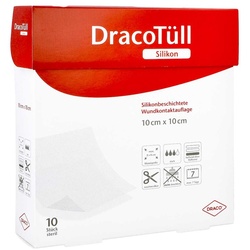 Dracotüll Sil.10x10 cm silikonbes.Wundkont.Aufl.