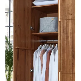 Home Affaire Kleiderschrank HOME AFFAIRE "Azelie, aus Wildeiche", braun (wildeiche natur), B:102cm H:223cm T:62cm, Massivholz, Schränke, Kleiderschrank, Massivholz-Kleiderschrank, im 50 cm Raster planbar