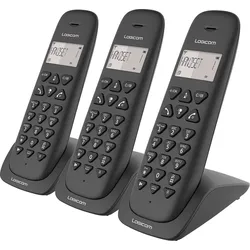 Logicom Vega 350, Telefon, Schwarz