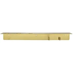 Meraki - Regal mit Flaschenhalterung und Hakenleiste, mattes Messing-Finish