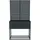 Westmann Dekora 4 Pflanzkasten mit Rankgitter 90 x 42,5 cm Anthrazit