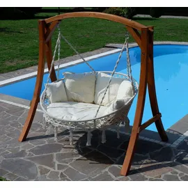 aleos Hollywoodliege Beige 2-Sitzer