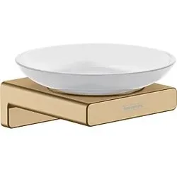 hansgrohe AddStoris Seifenhalter 41746140 Wandmontage, Glas, Metall, brushed bronze