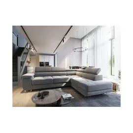 masseno Ecksofa mit Schlaffunktion Selva - grau ¦ Maße (cm): B: 277 H: 90