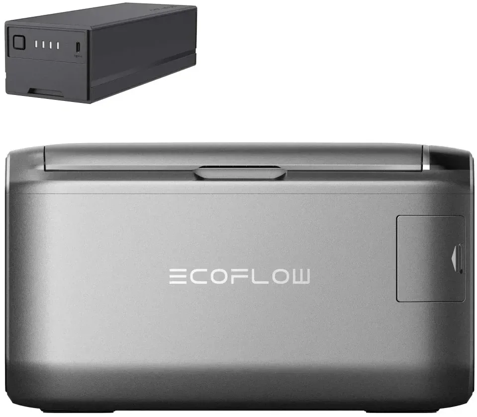 EcoFlow GLACIER Classic 35L Set - Kühl und Gefrierbox mit 298 Wh Plug-In Batterie
