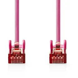 Nedis CAT6-Netzwerkkabel - RJ45 Stecker - RJ45 Stecker - S/FTP - 15.0 m - Rund - LSZH - Pink - Plastikbeutel