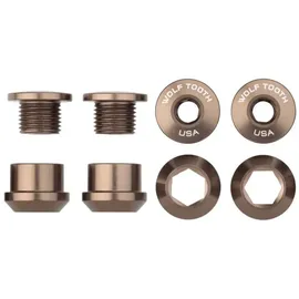 Wolf Tooth Kettenblattschrauben 6 mm Espresso