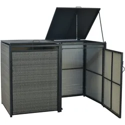 Merxx Set Mülltonnenabdeckung Basis + Anbau, klein