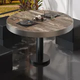 GGM Möbel Bistro Loungetisch Ø:H 80 x 41 cm Schwarz
