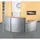 Kerkmann Anbautheke Genua gebogen, buche, silber 126,5 x 80,0 x 72,0 cm