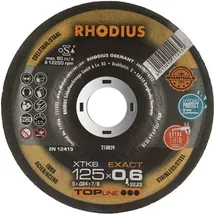 RHODIUS XTK6 EXACT BOX Trennscheibe gekröpft 125 mm 10 St.