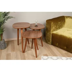 Skye Decor, Tyn- TynKTE, Nussbaumfarbe, Couchtische, 47x41x39 cm, 100% Melaminbeschichtete Partikelplatte