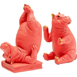 Kare Buchstütze Hippo Pink 2 St.
