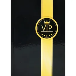 ADINA Notizbuch A5 fester Deckel blanko VIP