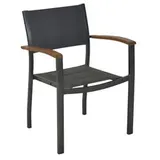 Merxx Paxos Stapelsessel 63 x 54,5 x 84 cm anthrazit 2er Set