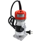 Elektrische Oberfräse Einhandfräse Trimmer Holz Router Handfräse Fräsmaschine Kantenfräse Fräse Multifunktionsfräse Elektrischer Professional Holzfräse mit Transparenter Grundkantenführun