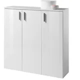 Stella Trading Schuhschrank Weiß , 120 x 120 x 35 cm