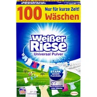 Weißer Riese Universal Pulver Waschmittel Waschpulver 1 Pack 100 Waschladungen