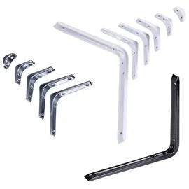 boomet Wandregalhalter Regalwinkel, 3 4-tlg., Weiß 3x3 cm Regalträger Regalhalterung weiß 3 cm x 3 cm x 2 cm