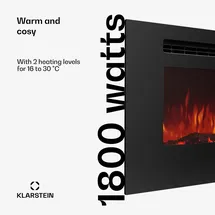 Klarstein Galeras 152 Elektrischer Wandkamin 1800W LED