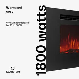 Klarstein Galeras 152 Elektrischer Wandkamin 1800W LED