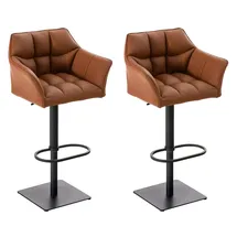 CLP 2er Set Barhocker Damaso Kunstleder