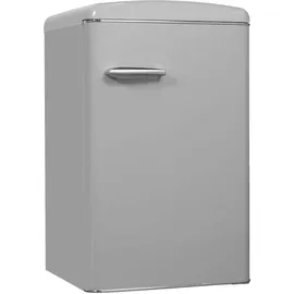 GGV Exquisit RKS120-V-H-160F Retro-Kühlschrank (122 l, 875 mm hoch, Grau)