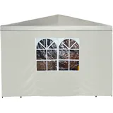 DEGAMO Seitenplane für Pavillon, 3x1,9 Meter, Polyester mit Fenster