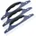 AMONENZ Duschabzieher 31 cm Blau/Lila 2 St.