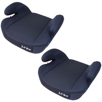PETEX 2er Set Kindersitzerhöhung Max Plus 151 inkl. Isofix, schwarz HDPE nach ECE R44/04