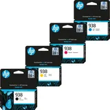 HP Original 938 Druckerpatronen - 4er Multipack CMYK