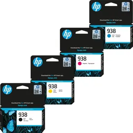 HP Original 938 Druckerpatronen - 4er Multipack CMYK