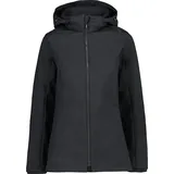 CMP Damen Softshell Zip Hoodie Jacke (Größe S, schwarz)