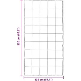 vidaXL Sommerdecke Silber 135 cm Satin und Mikrofaser