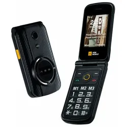 M8 FLIP 4G Smartphone 7,11 cm (2.8 Zoll) Dual Sim  (Schwarz)