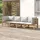 vidaXL Garten-Lounge-Set 4-tlg. braun