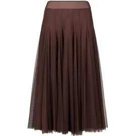 Zero Midirock aus Tüll, Hellbraun, 38,