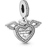 Pandora Herz und Engelsflügel Silber 798485C01