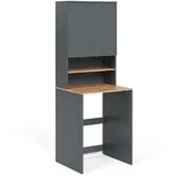 Vicco Waschmaschinenschrank Viktor 68 x 88,2 x 60 cm Anthrazit/Goldkraft Eiche