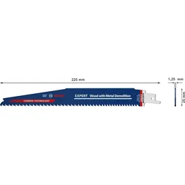 Bosch Säbelsägeblatt Wood with Metal Demolition S 1167 XHM 3 Stück