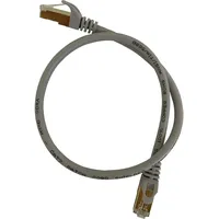 Vago-Tools CAT7 Patchkabel Netzwerkkabel grau 1m rund