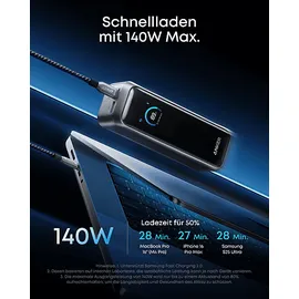 Anker Prime, 3 Ports Powerbank 20100mAh Schwarz