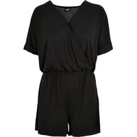 URBAN CLASSICS Ladies Short Modal Jumpsuit in Schwarz, XL