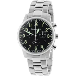 Messerschmitt ME-4544-SGB Herren-Fliegeruhr Chronograph Stahl